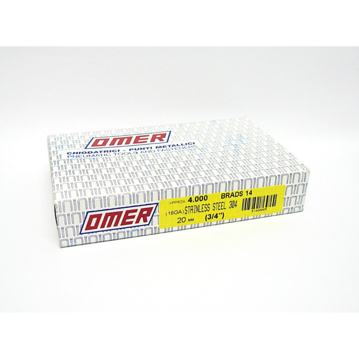 Brads 14 - 4000pz - Nail with Head for Pneumatic Nailer 20mm