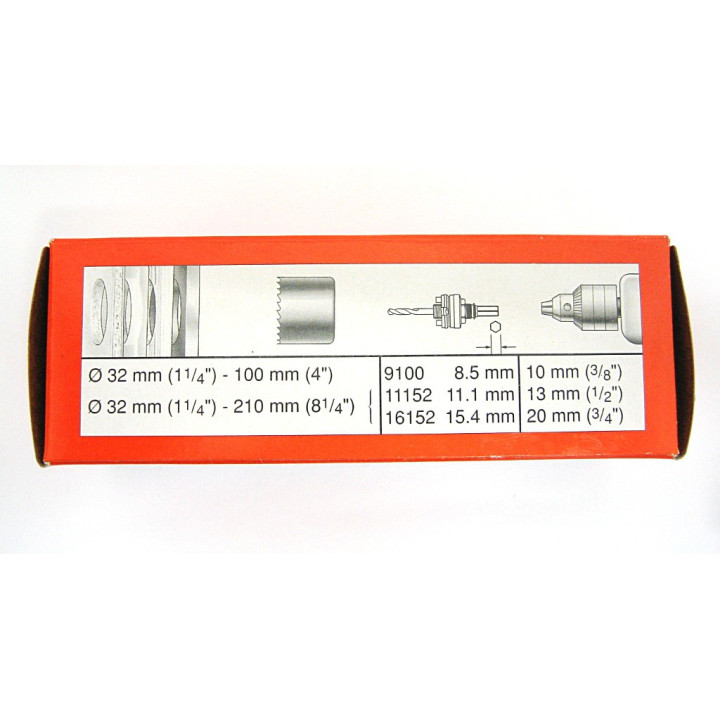 Bahco 3834 - Spindle to Hole Saw 32-210/11.1mm