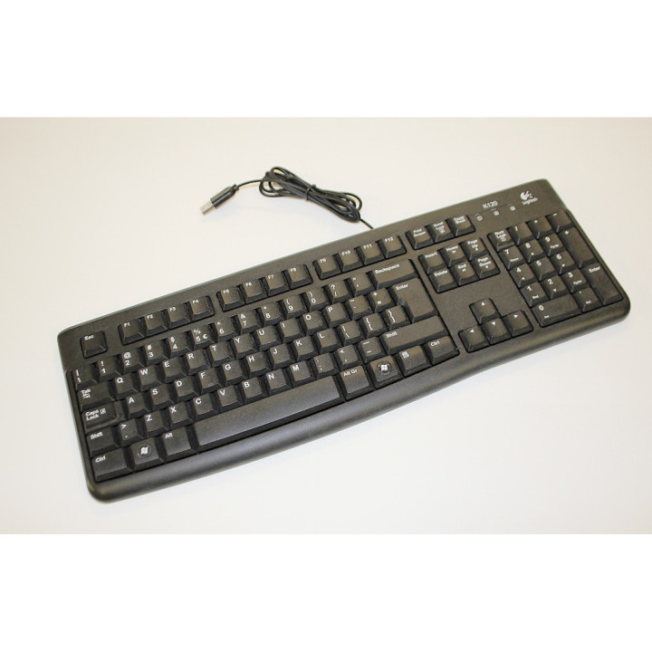 LOGITECH K120 -  Tastiera Nero USB Standard per PC