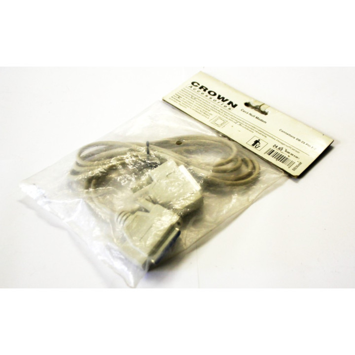 CROWN SER25F25M - Cavo Null Modem - Connettore DB-25 Pin - F/F - 2mt