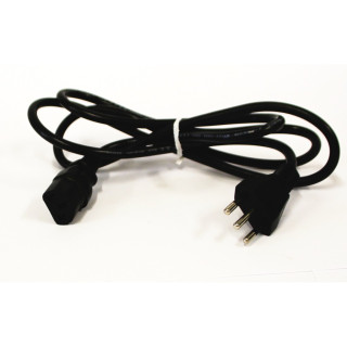 KEMA KEUR N-12016 Cavo di Alimentazione Shuko - 3 Pin - 10A - Nero - 1.55 Mt
