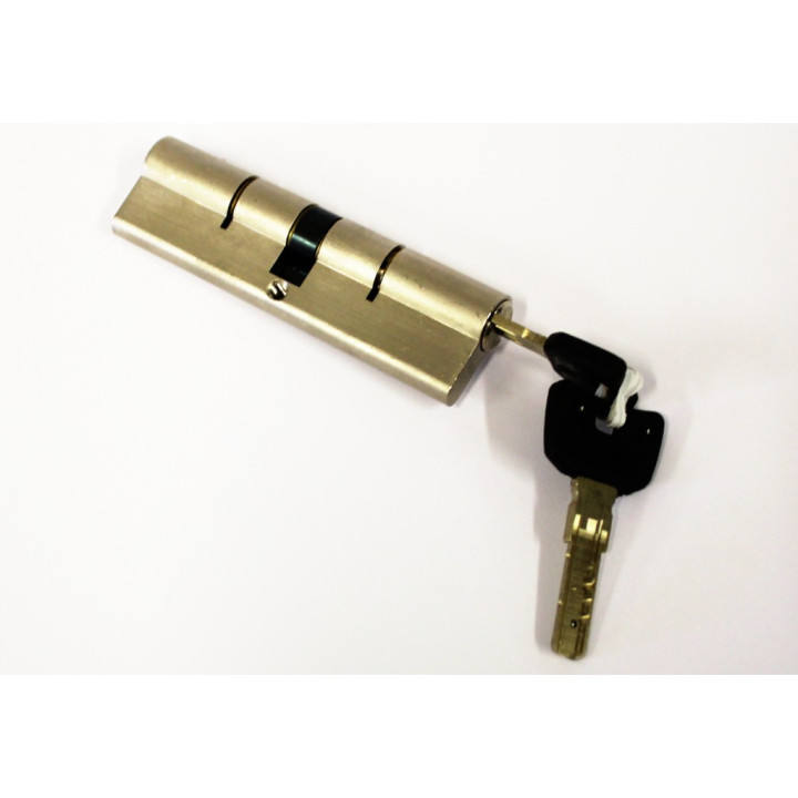 MOTTURA - Serratura a Cilindro con Chiave - 110 mm - Argento