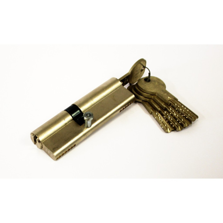 ISEO 054374 - Serratura a Cilindro con Chiavi - 95 mm - Argento