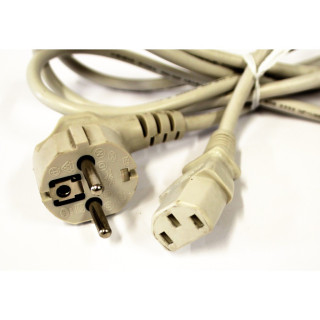 I-SHENG 3ASL-750 Cavo di Alimentazione - Bianco - 3 Pin - 10A - 250V - 0.75mm2 - 1.85Mt