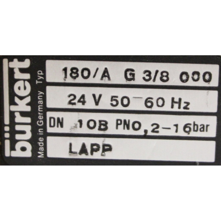 BURKERT 040141E-MLPP  Elettrovalvola - 220V - 50/60Hz - 2/16 bar - 8W