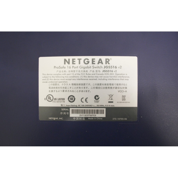 NETGEAR ProSafe JGS516 - Switch 16 Porte