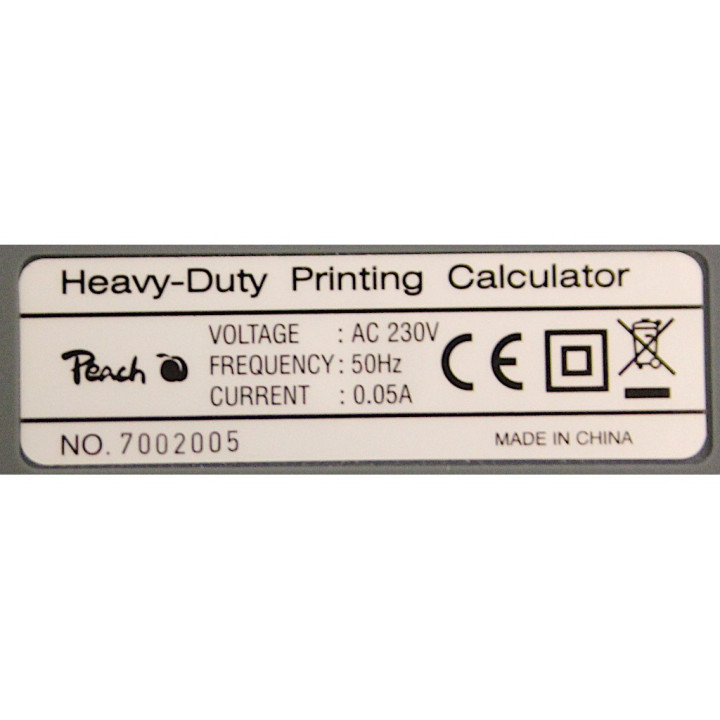 PEACH 1234E - Calcolatrice da Tavolo