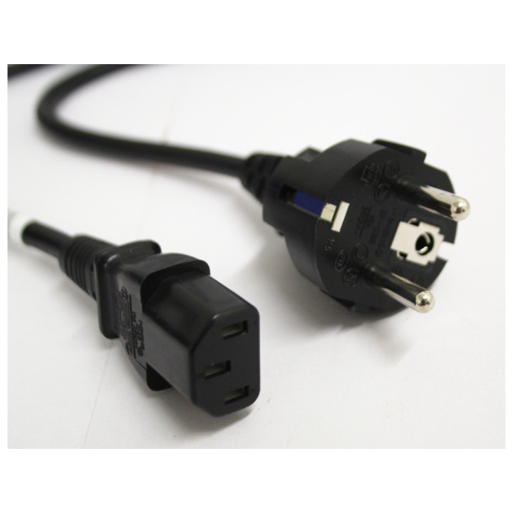 I-SHENG Q88228-3ASL Cavo di Alimentazione - Shuko - 3 Pin - Femmina - Nero - 1.80Mt