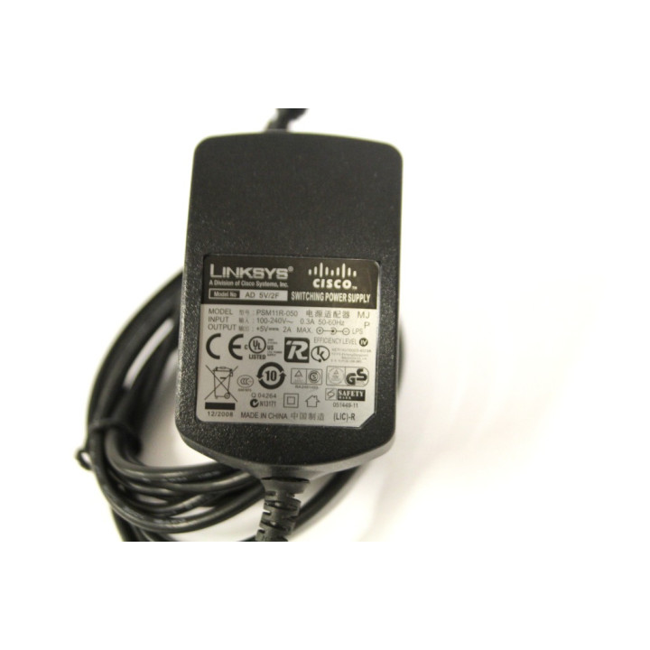 LINKSYS - Adattatore di Alimentazione 12V. 500MA. 6VA. - Mod. AM-1200500V. - Nero