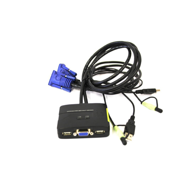 LevelOne KVM / audio switch 2 x KVM / audio desktop KVM-0223