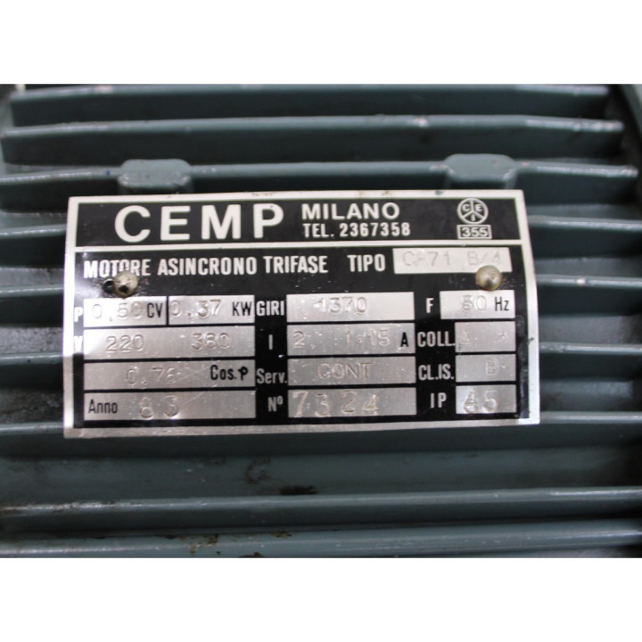 Motore asincrono  trifase CEMP CA71 B/4