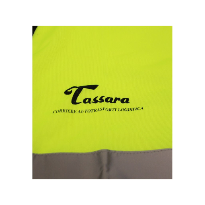 Gilet alta visibilita' giallo  TAGLIA XL con logo TASSARA TRASPORTI
