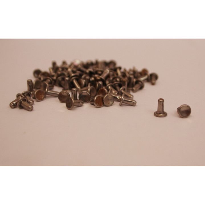 100 Per Borchie Rivetti decoupage color acciaio per borse Scarpe in pelle e varie