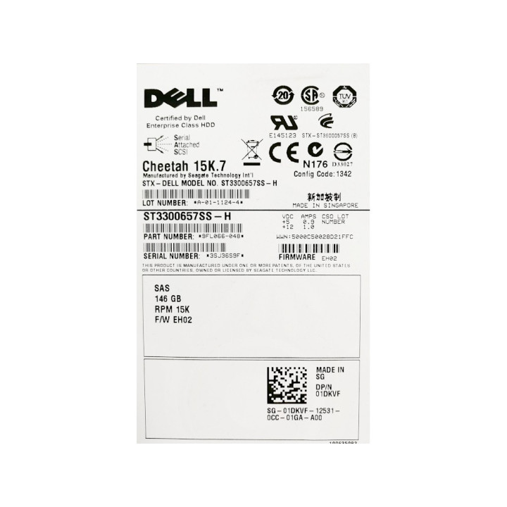 DELL ST3300657SS-H - Hard disk 146GB - SAS - 3.5" Pollici