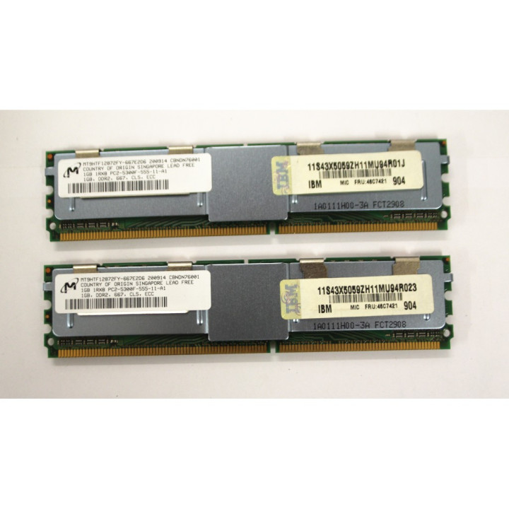 Micron RAM DDR2 1X1GB MT9HTF12872FY-667E2D6 200914 CBNDN76001