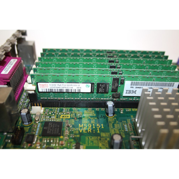 Kit IBM Cpu + Ram + Mobo + Dissipatore - Server - 2 x Xeon 3000DP/2M/800 - 4GB Ram DDR2 - IBM MS9151 VER.1