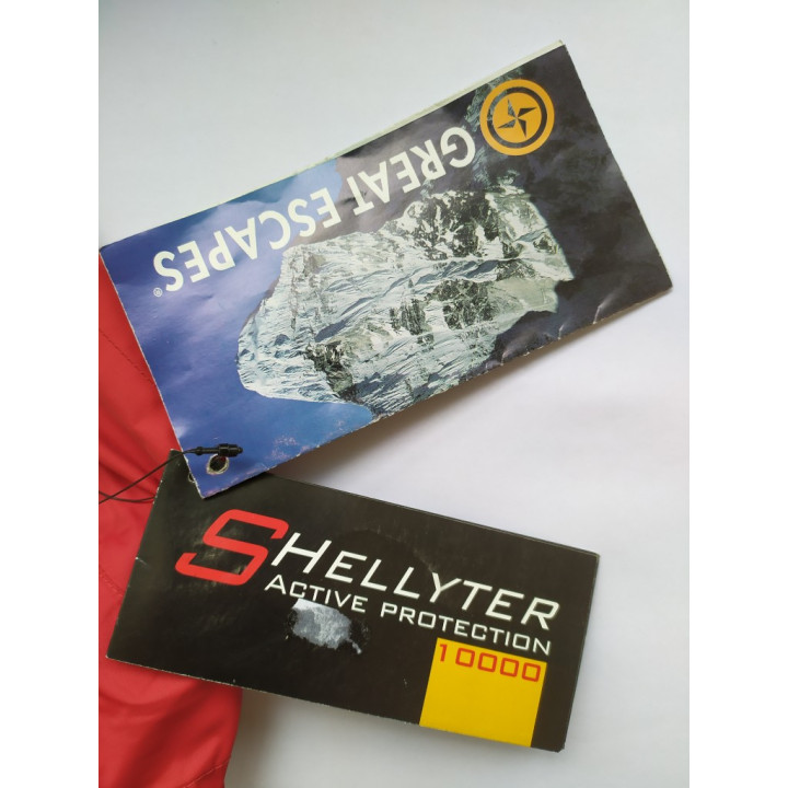Shellyter Giacca a Vento con zip  da Uomo - Taglia S -  Blu/ Rossa