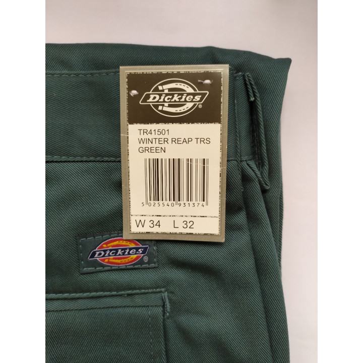 Dickies Pantaloni Reaper Invernali da Uomo - Taglia 52 - Verde