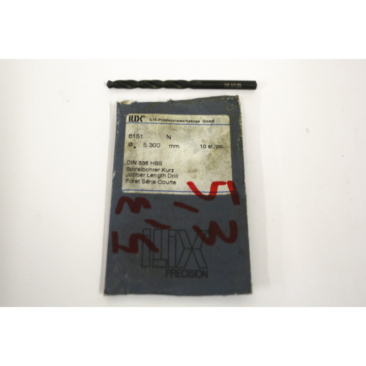 Ø 5,3 mm HSS Punta ILIX 6151 DIN 338-N