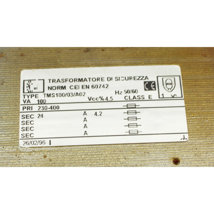 Trasformatore di sicurezza NORM TMS 100/03/A02