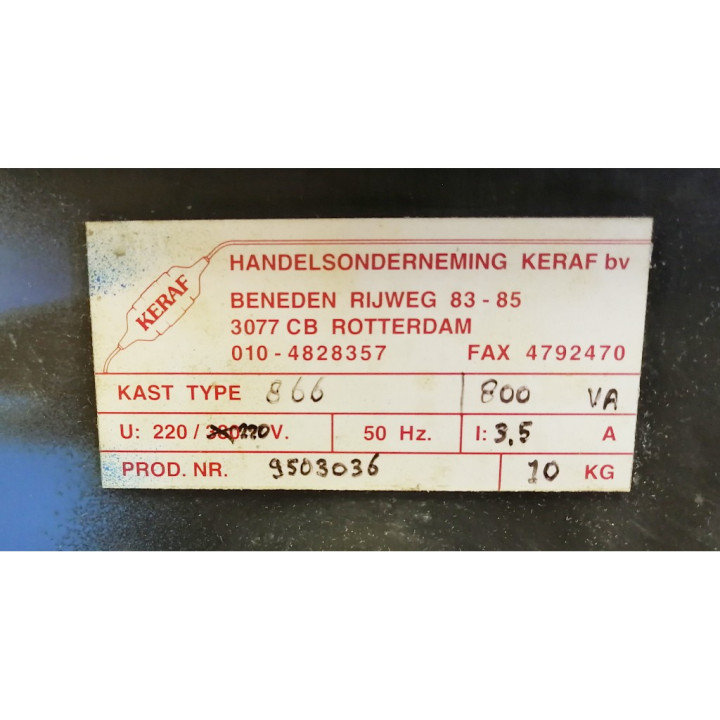 KERAF 866 - Trasformatore di Separazione 800 VA - 220V - 1 Presa schuko
