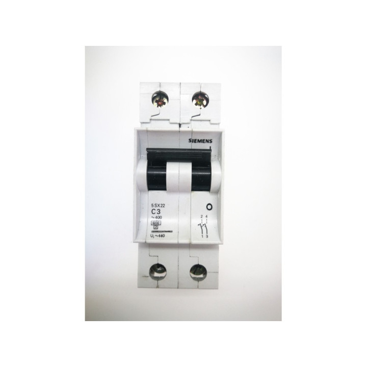Siemens 5SX22 C3 2Pole 3A 400V