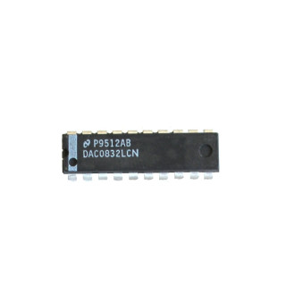 Circuito Integrato 20 PIN P9512AB-DAC0832LCN - Nero