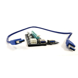 USB 3.0 PCE164P-N03 nero modulo conversione PCI-E 1X TO 16X per Mining
