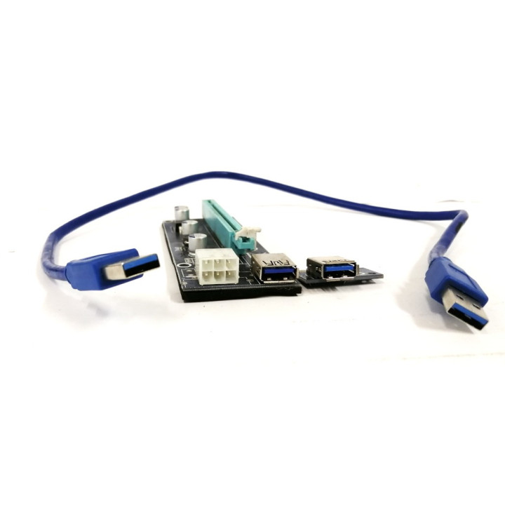 USB 3.0 PCE164P-N03 nero modulo conversione PCI-E 1X TO 16X per Mining