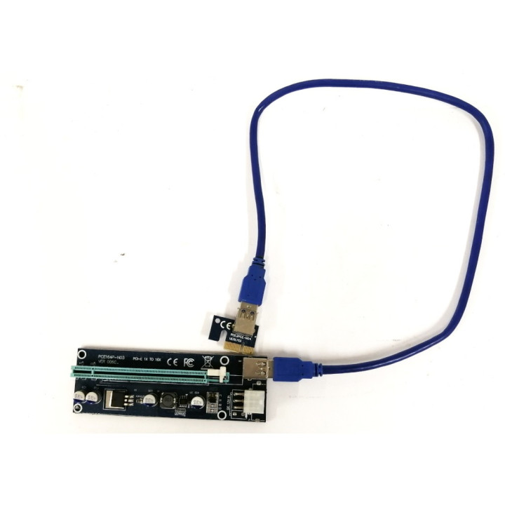 USB 3.0 PCE164P-N03 nero modulo conversione PCI-E 1X TO 16X per Mining