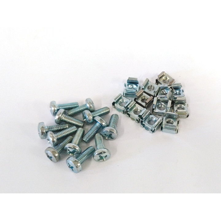 15002441 - 12pz./Confezione Dado e Bullone per Rack