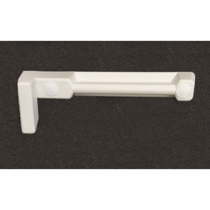 Maniglia Rettangolare in plastica - Lunghezza Cm. 17 - Bianca