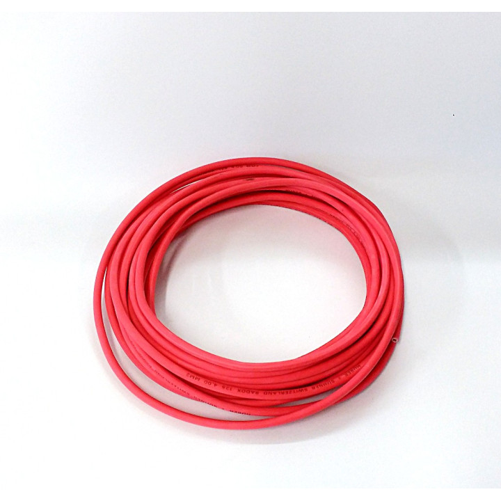 Huber + Suhner 15002456 - Cavo di Rame Rosso RADOX 125 1x4mm2 x 8mt