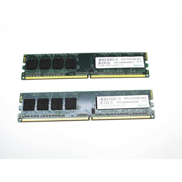 Apacer  2 RAM 512 MB Unb PC2 – 4300 CL4