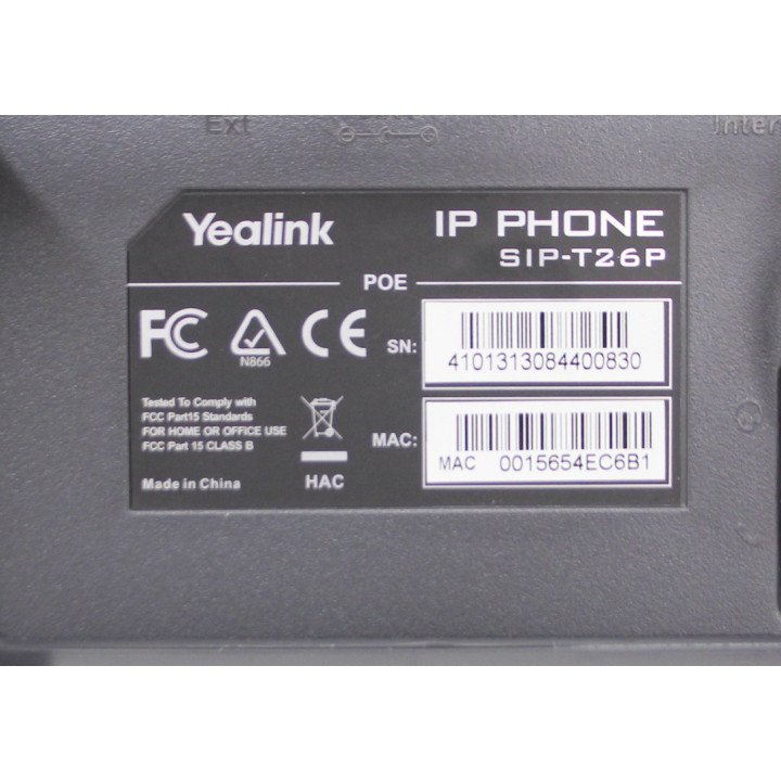 Telefono IP Office Yealink SIP-T26P