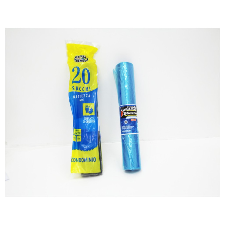 3 x Sacchi nettezza ubana verde scuro misura  45x50 20 pz