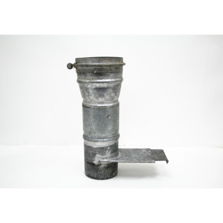 Struttura cappa in ferro zincato con serranda a ghigliottina