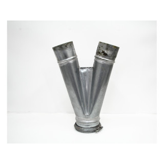 Struttura cappa in ferro zincato con serranda a ghigliottina