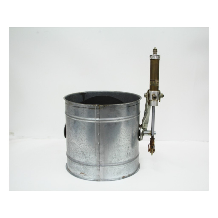 Struttura cappa ferro zincato con serranda a ghigliottina