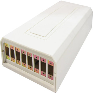 Scatola beige fibra ottica plastica di 8 SC