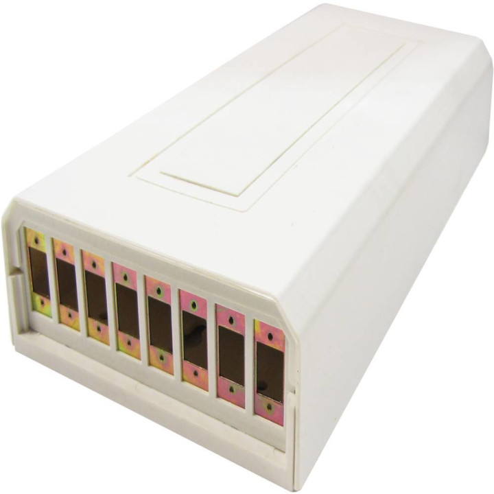 Scatola beige fibra ottica plastica di 8 SC