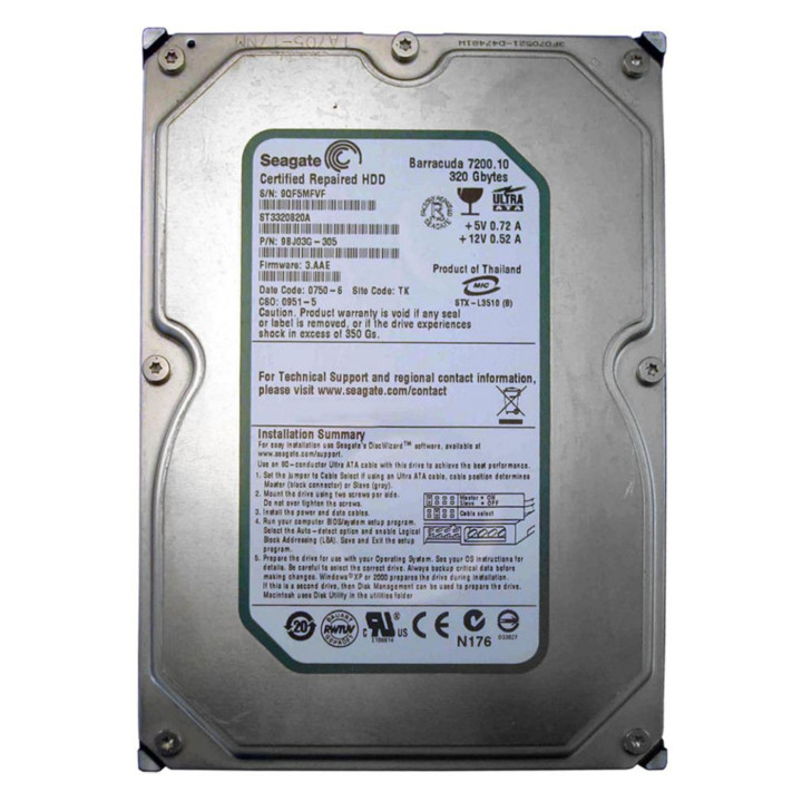 MAXTOR 9DP13G-326 - Hard Disk SATA 3.5 320GB DiamondMax 21 STM3320820AS