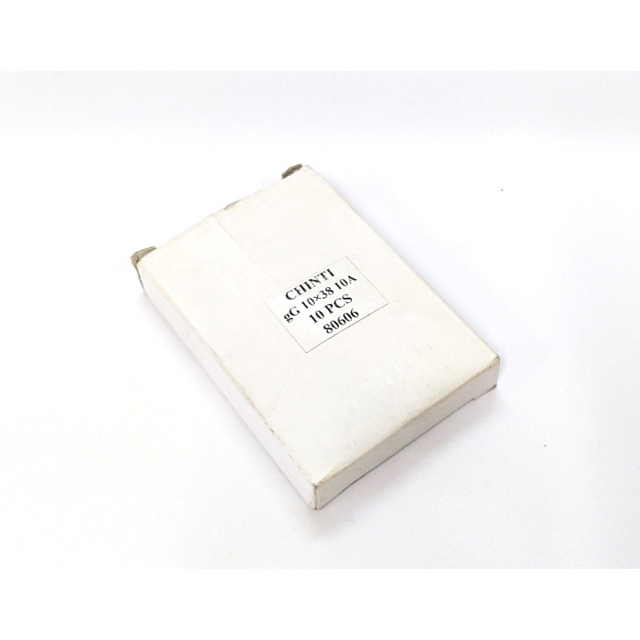 CHINTI 80606 - 10Pz Fusibili Cilindrici 10x38 gG 10A 500V