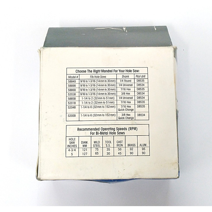 DISSTON E0210567 - Sega a Tazza 5154B BI-METAL 5" 127mm