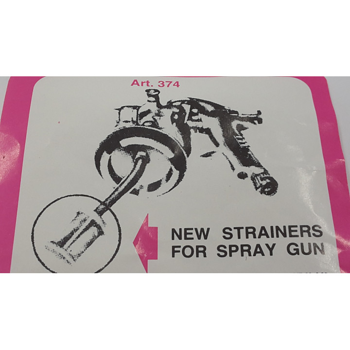 Polymeric Filtrers For Spray Gun