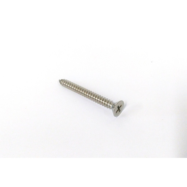 n.i.m. 200 x Vite Filettata Testa Piatta Taglio PH in Acciaio Inox DIN7982 4.8x45mm