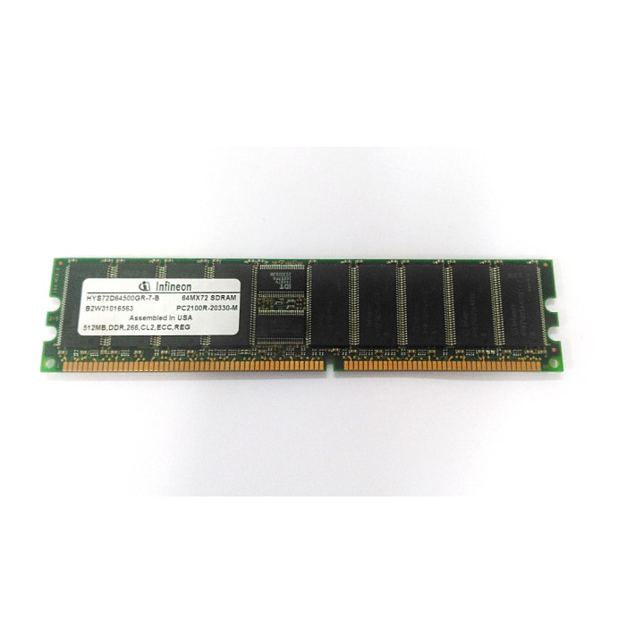 Infineon HYS72D64500GR-7-B - Memoria Ram 512Mb, DDR, 266, CL2, ECC, REG PC2100R-20330-M