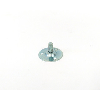 Piedino in Alluminio a 3 Fori con Perno M6x12mm
