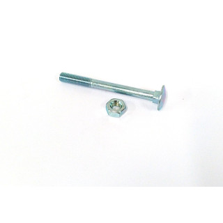 STARX 47.975.84 - 25 x Bullone Testa Tonda + Dado M10x100mm - Zincato