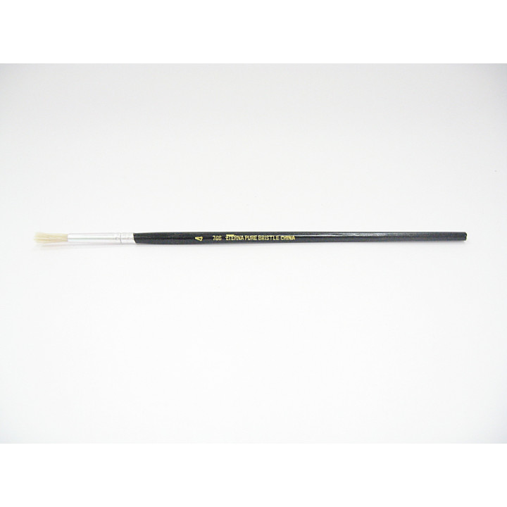 Round Brush in White Bristle ETERNA (Pure Bristle) Professional Line Series 766 - Size 4